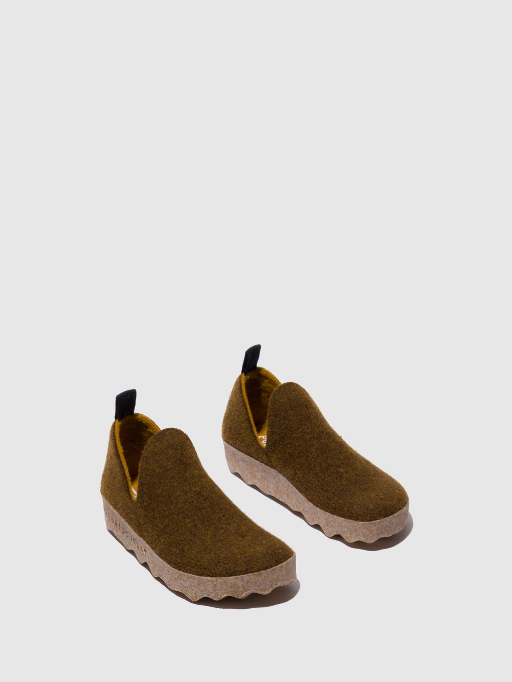 Round Toe Shoes CITY L CARAMEL FELT