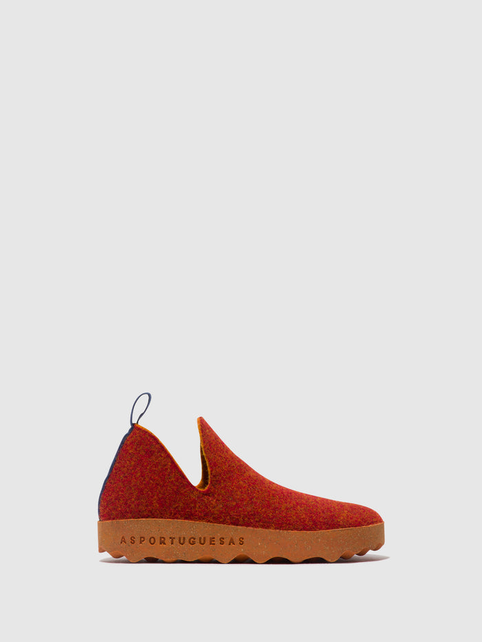 asportuguesas Round Toe Shoes CITY RED DOUBLE