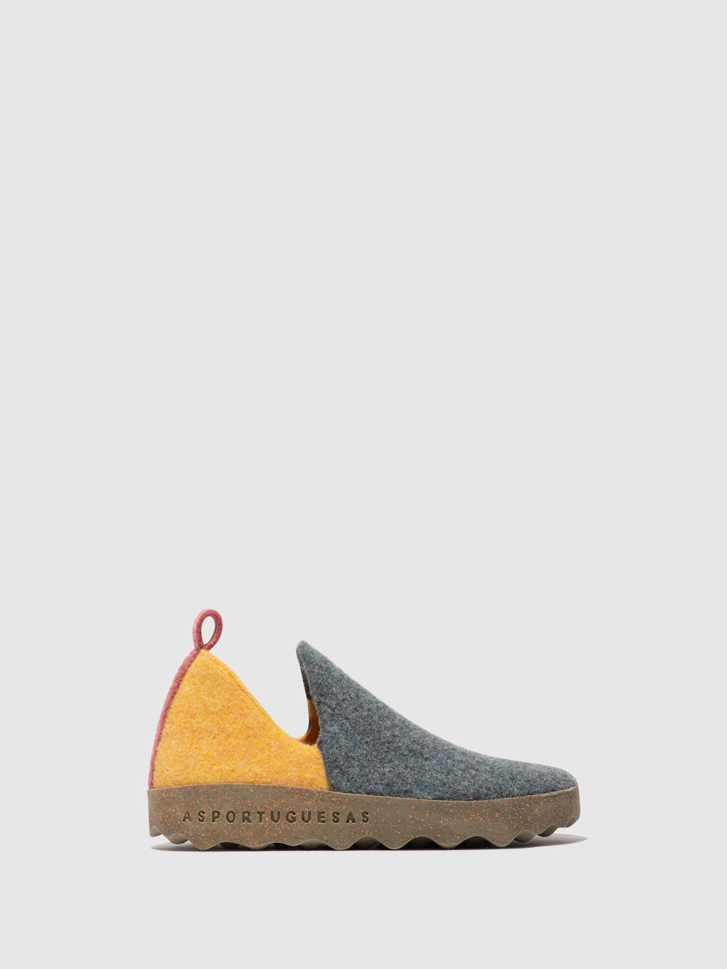 Round Toe Shoes CITY GREY BLUE/YELLOW