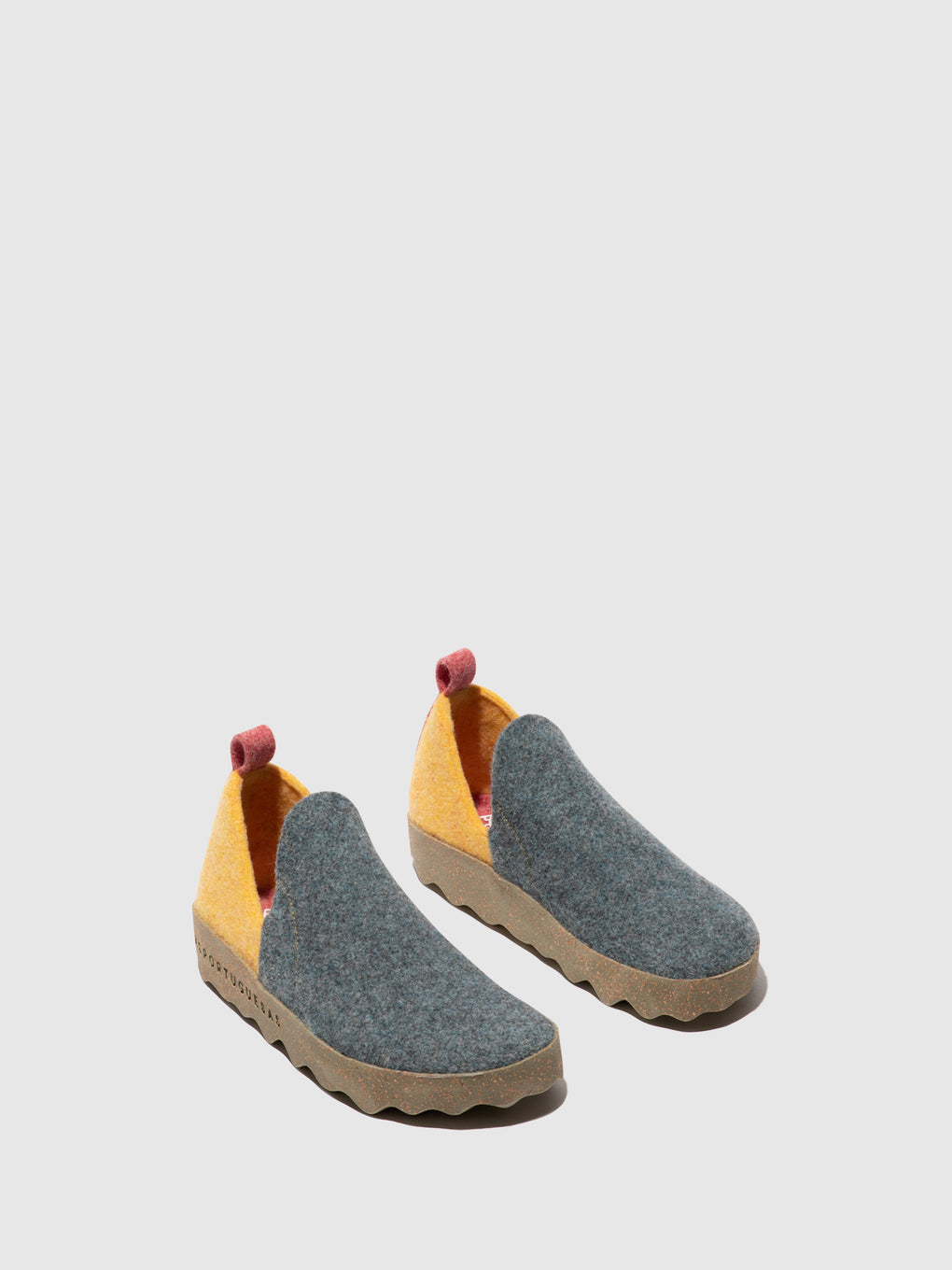 Round Toe Shoes CITY GREY BLUE/YELLOW