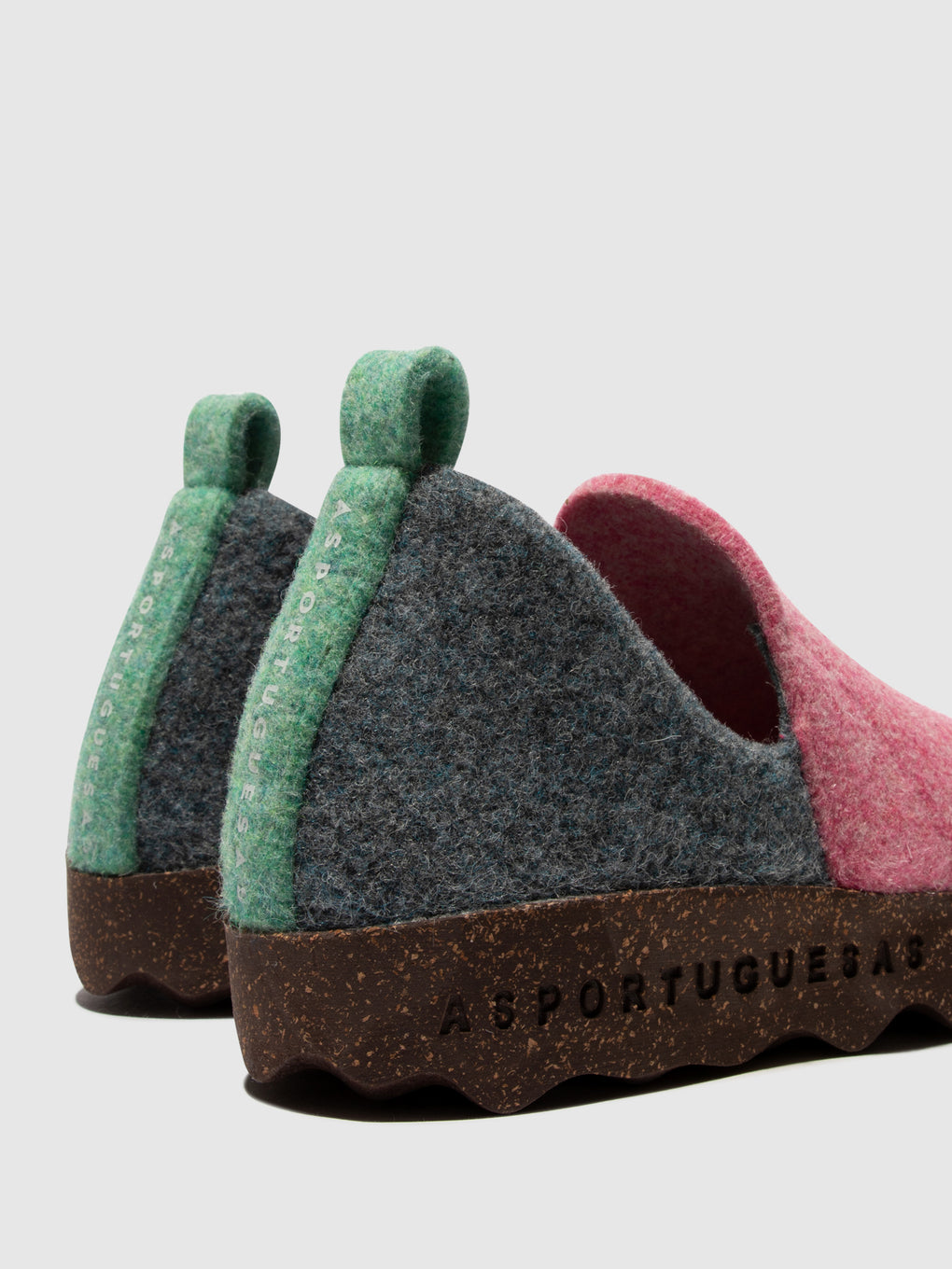 Round Toe Shoes CITY PINK/GREY BLUE