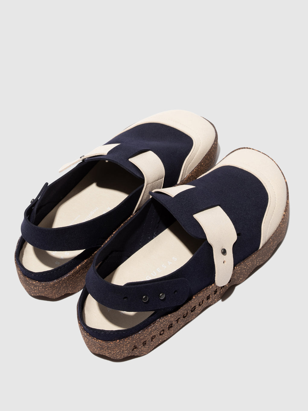 Strappy Mules CUTE NAVY