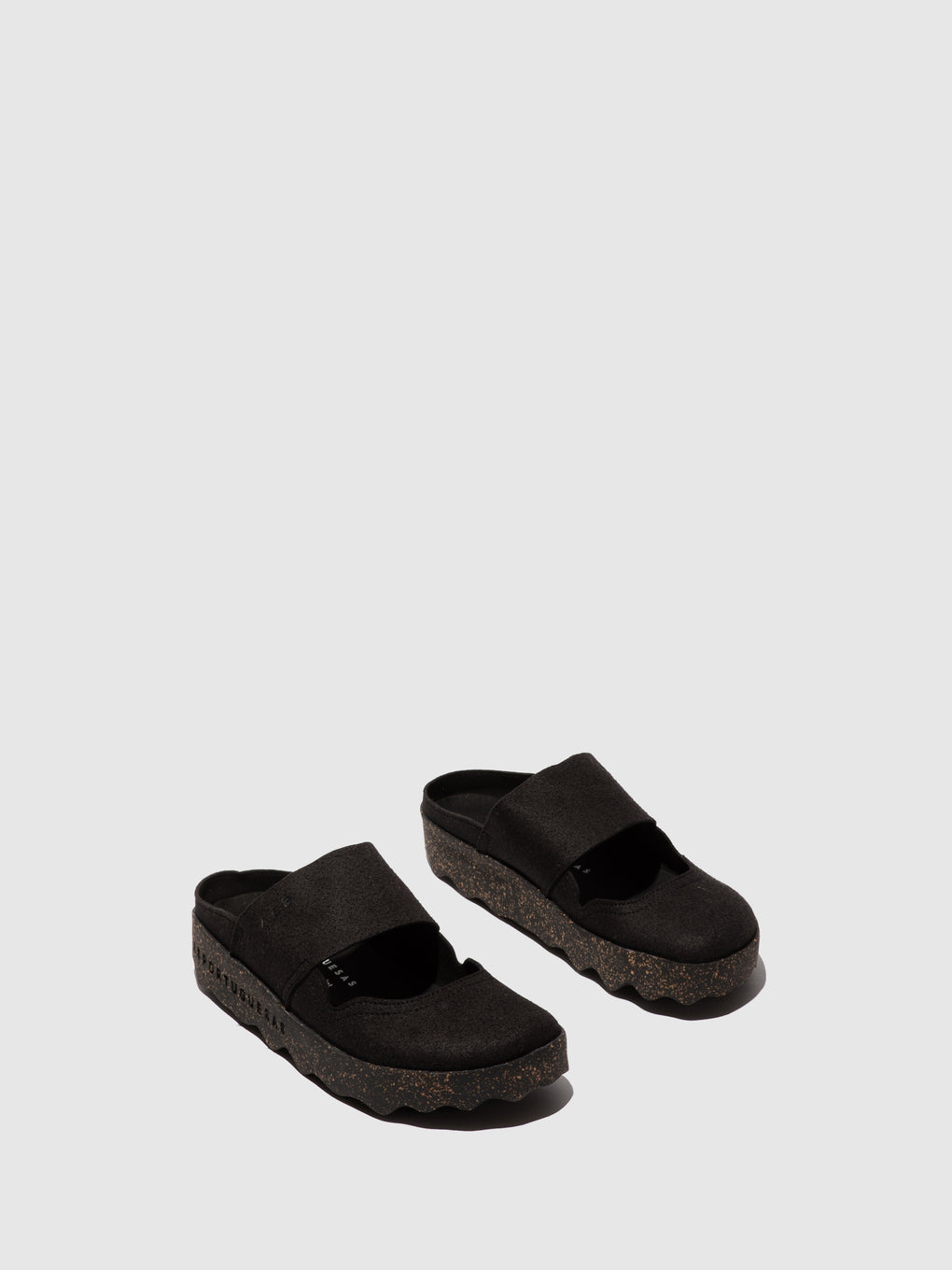 Round Toe Mules CANA BLACK - ASPORTUGUESAS