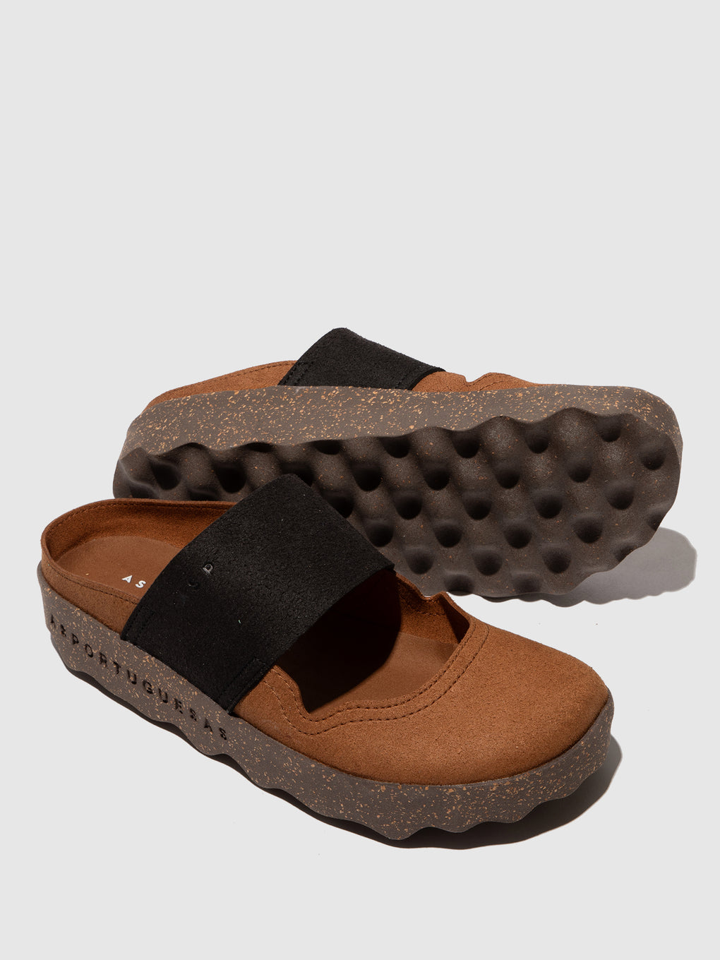 Round Toe Mules CANA BROWN - ASPORTUGUESAS