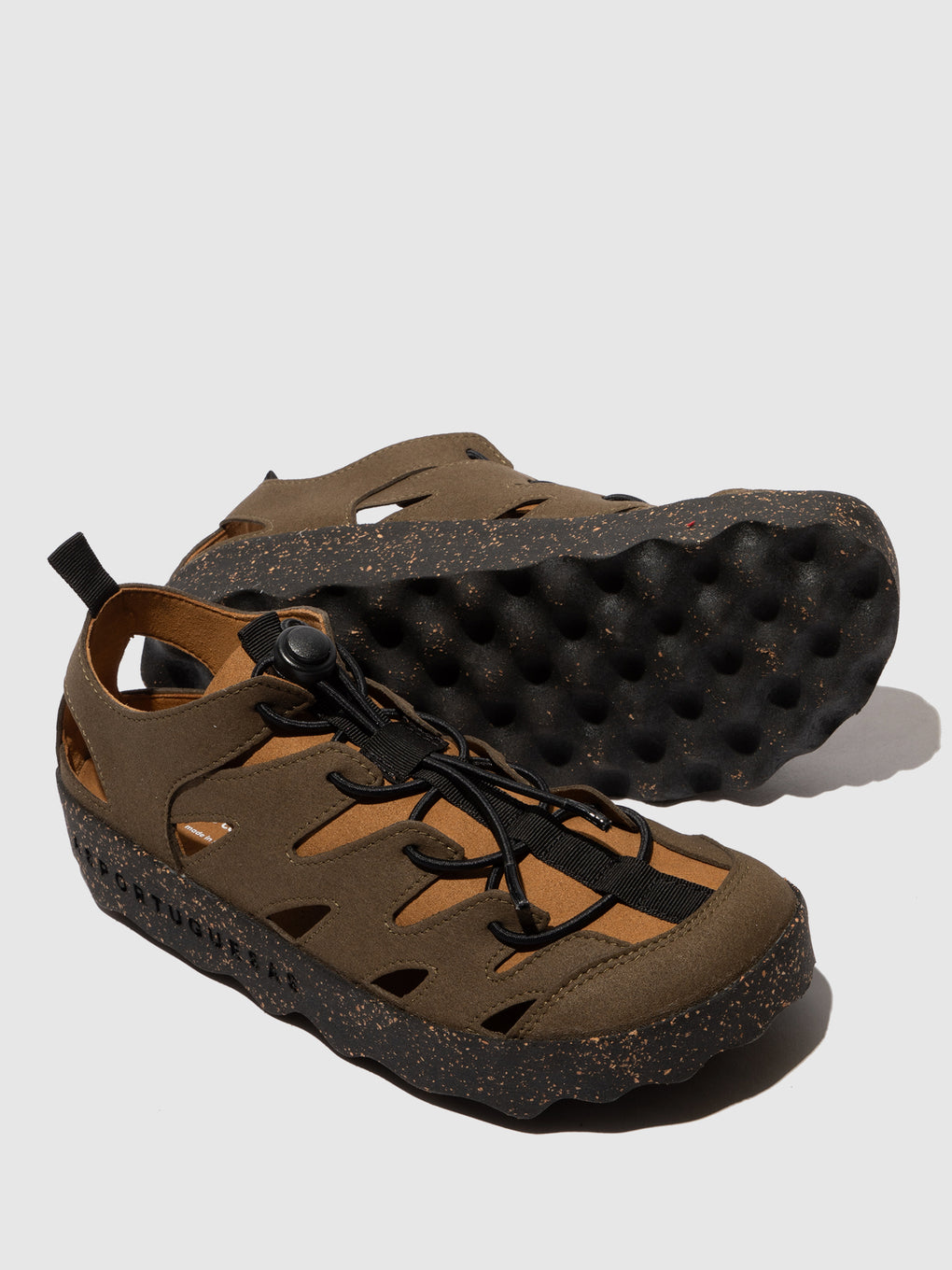 Elasticated Trainers CURE2 MILITAR/TAN - ASPORTUGUESAS