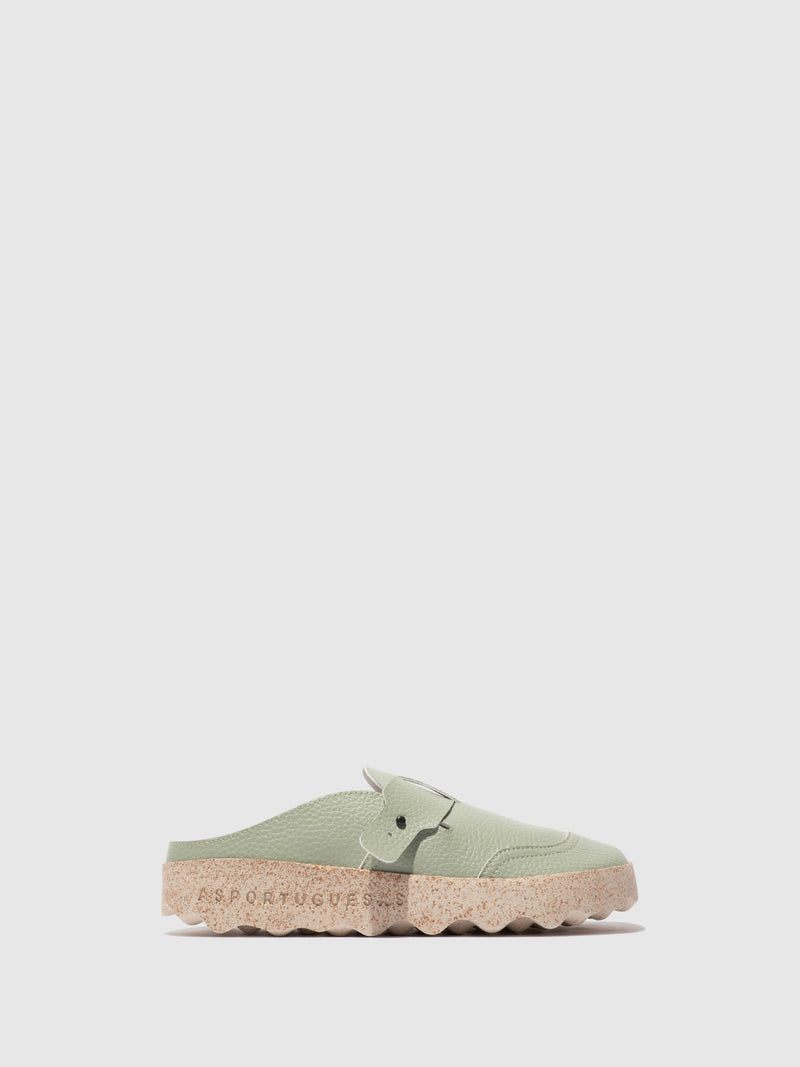 Slip-on Mules COLE SAGE GREEN – ASPORTUGUESAS