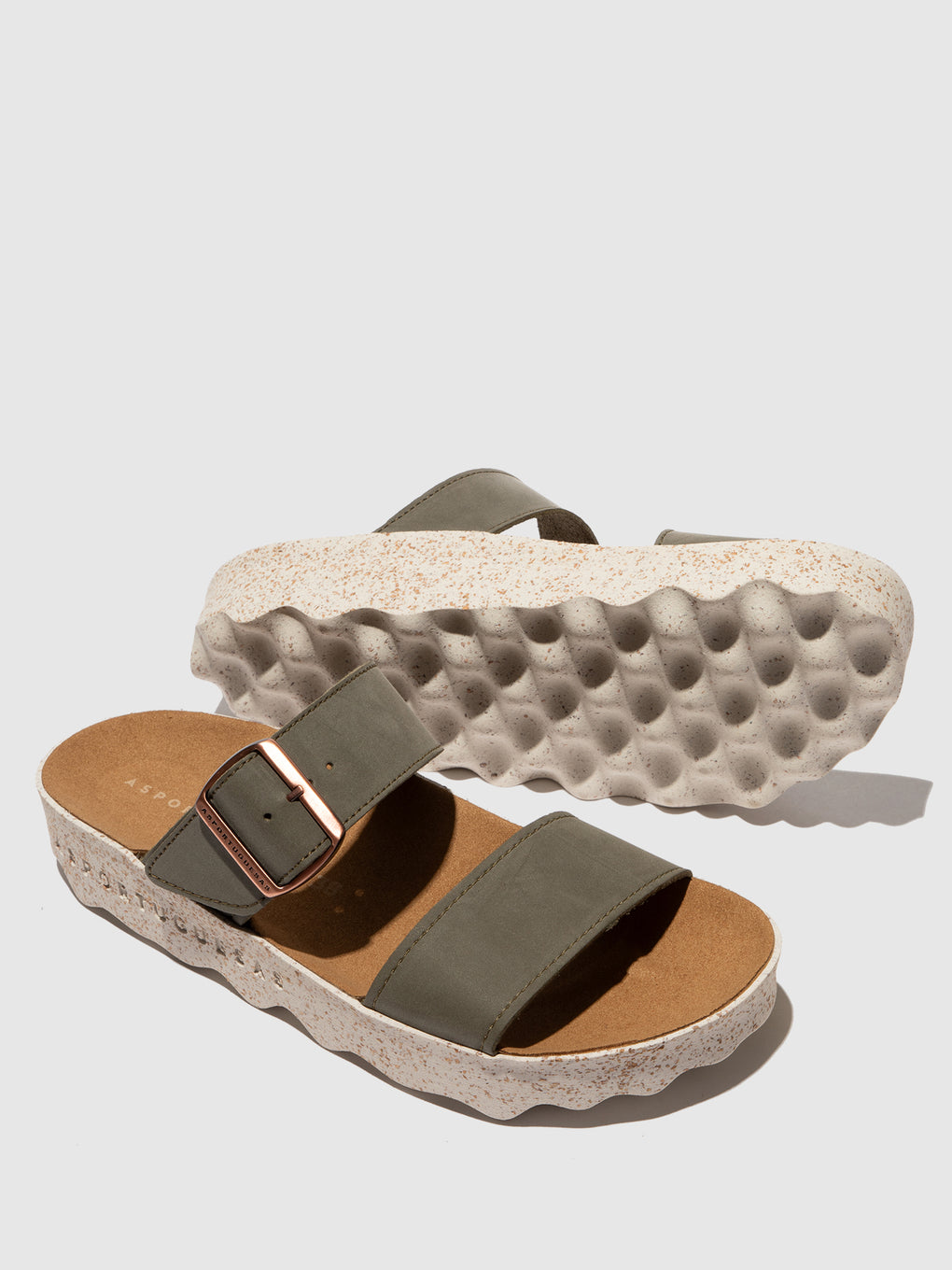 Strappy Sandals COLY KHAKI - ASPORTUGUESAS