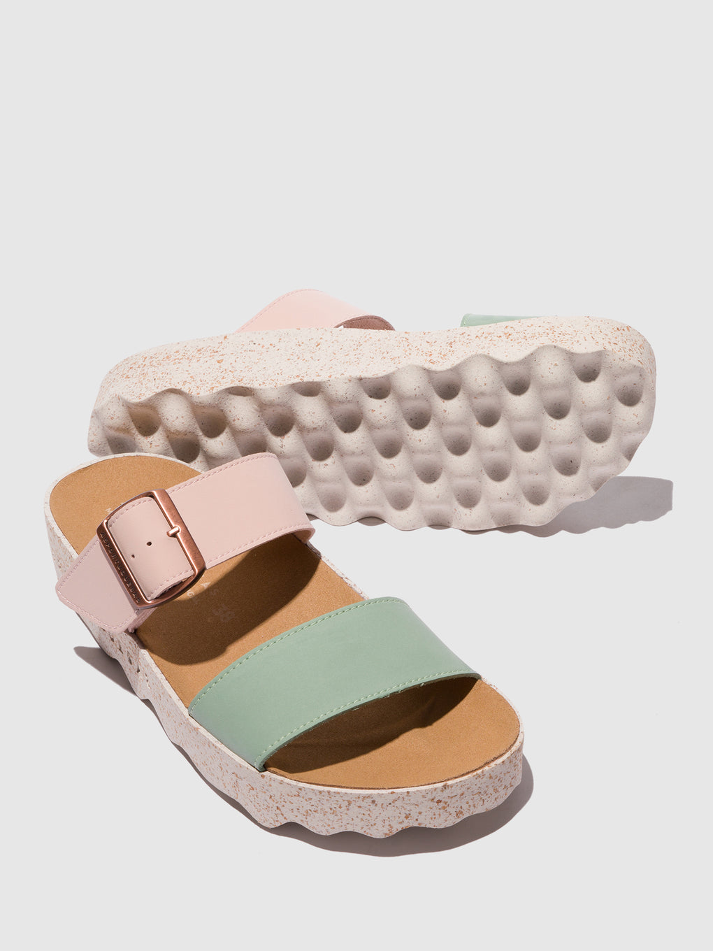 Strappy Sandals COLY PINK/MINT - ASPORTUGUESAS