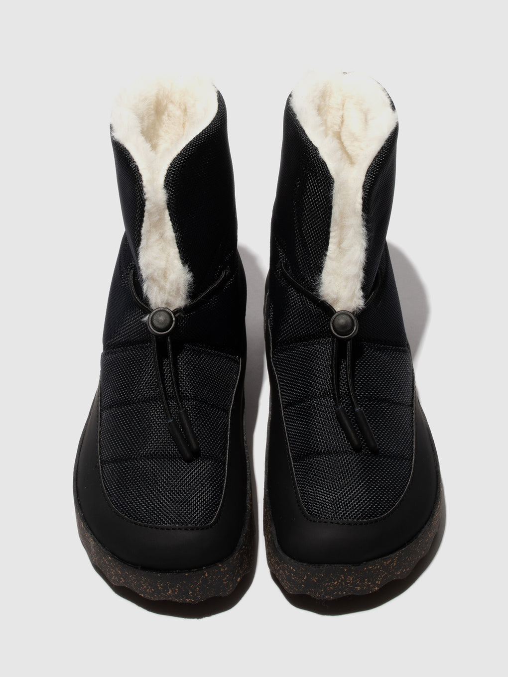 Round Toe Boots COAT BLACK