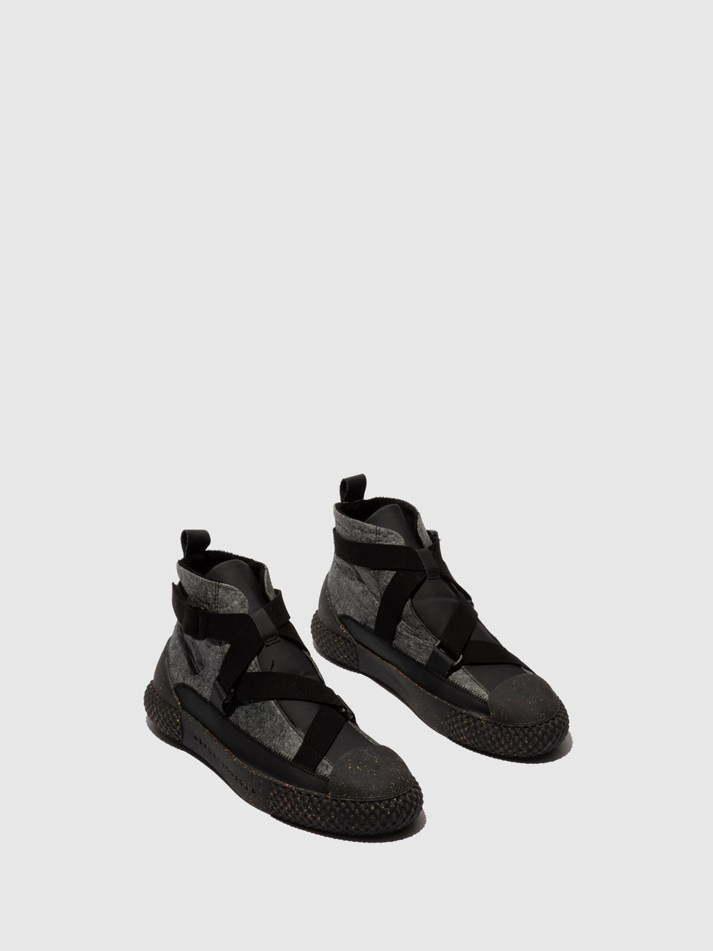 Velcro Trainers TALK BLACK