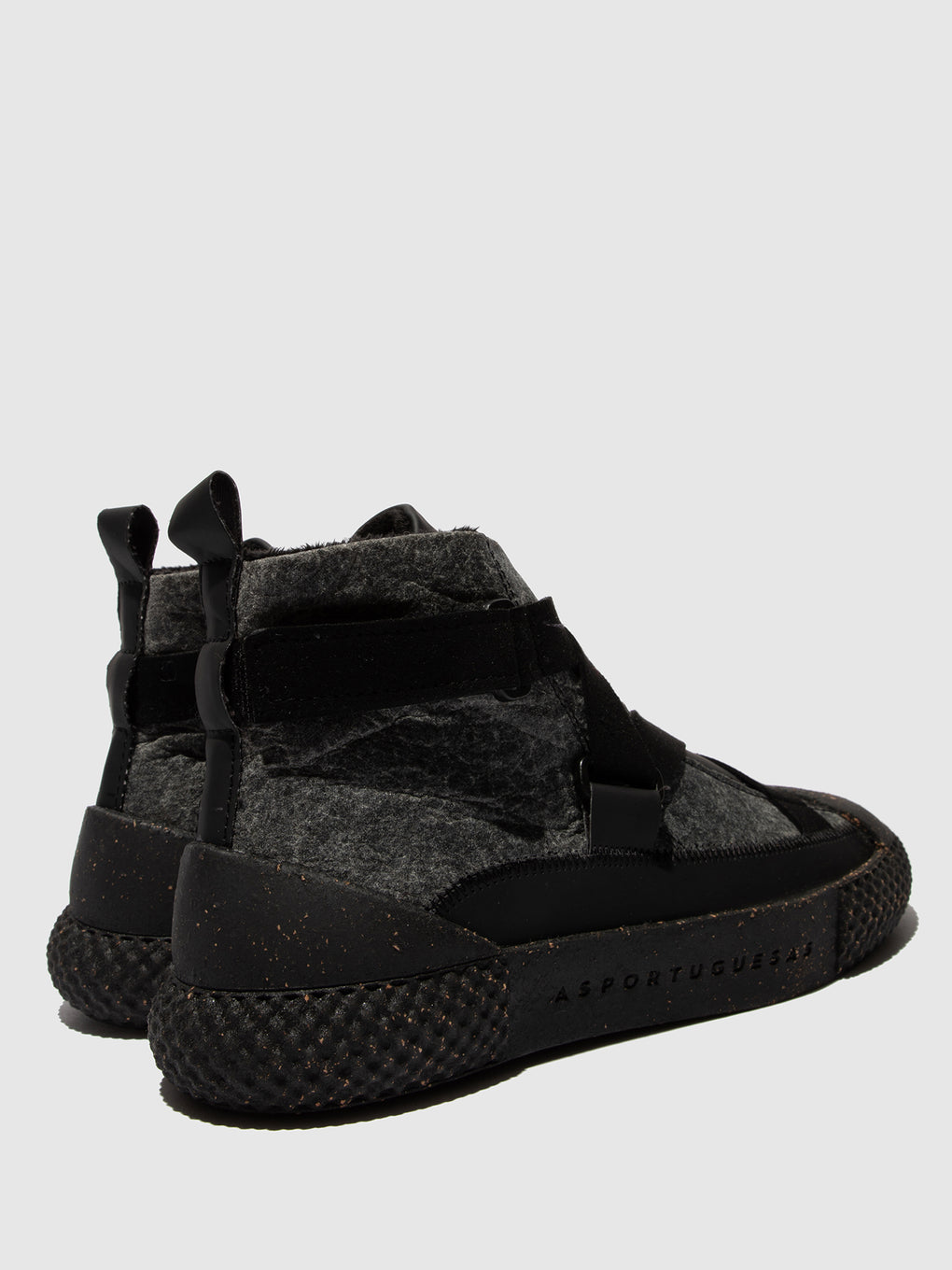 Velcro Trainers TALK BLACK