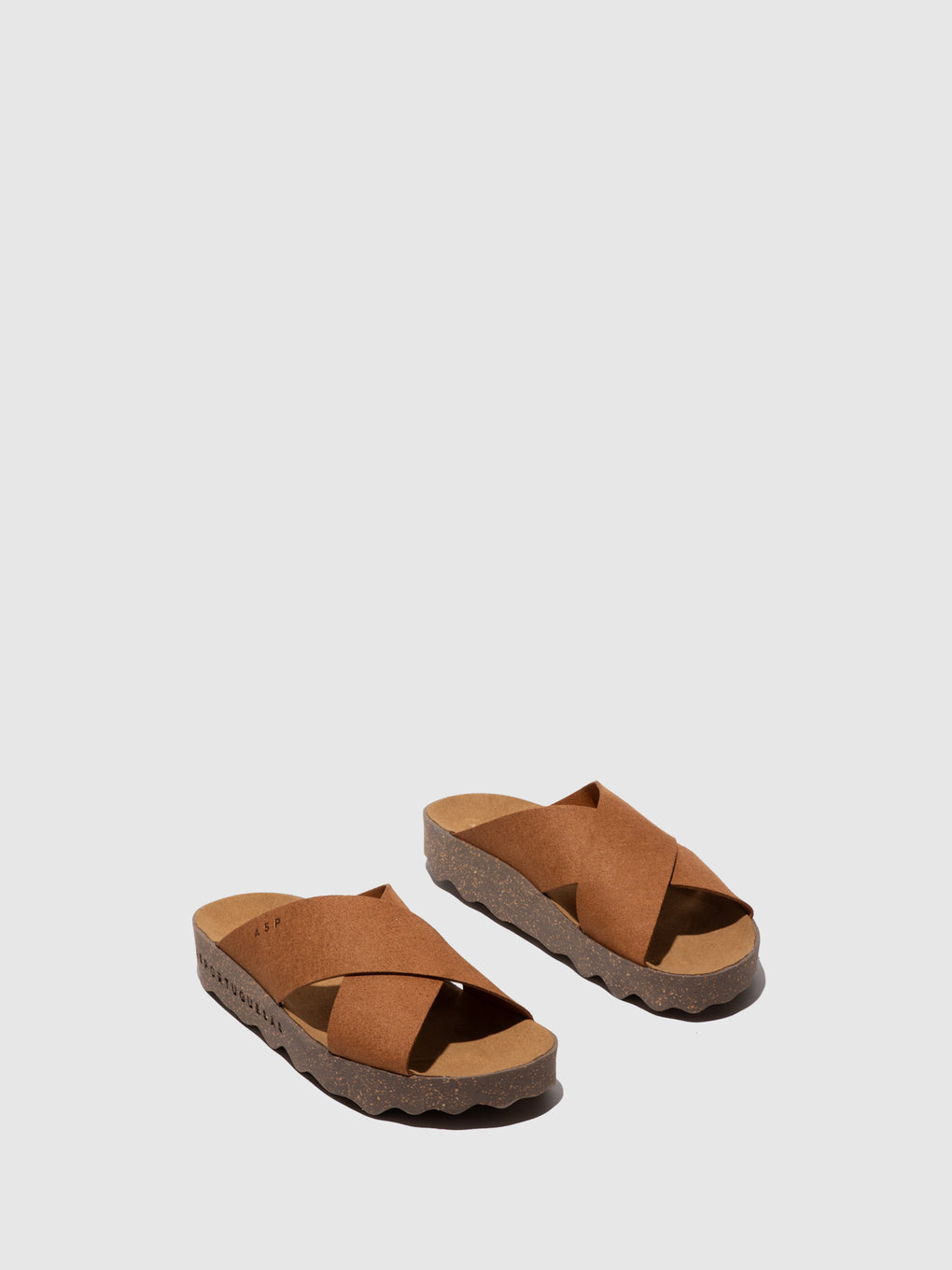 Criss-cross Sandals CROSS BROWN - ASPORTUGUESAS