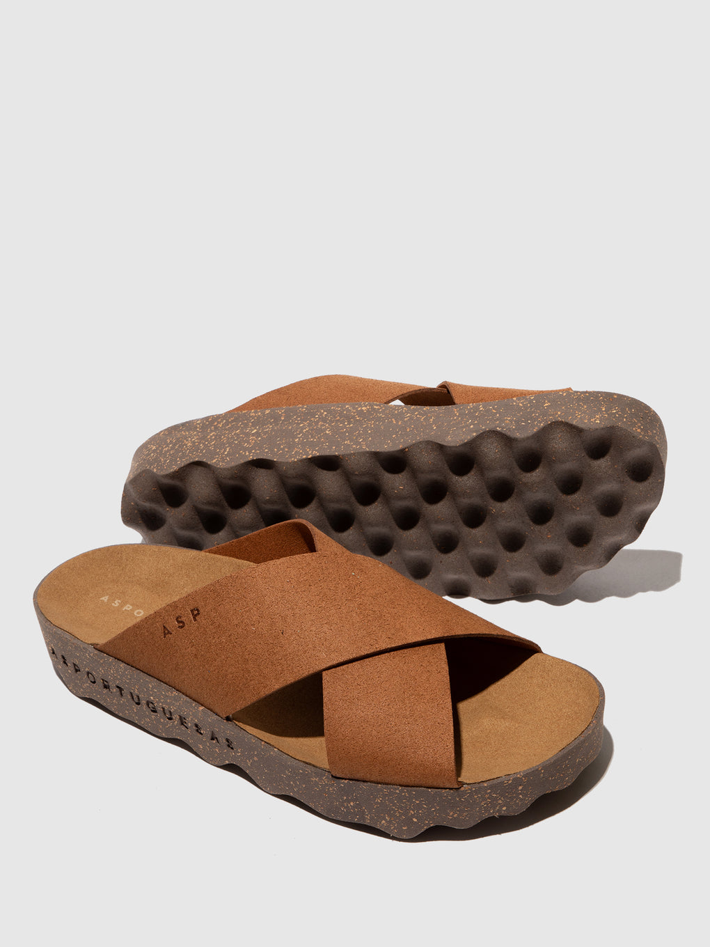 Criss-cross Sandals CROSS BROWN - ASPORTUGUESAS