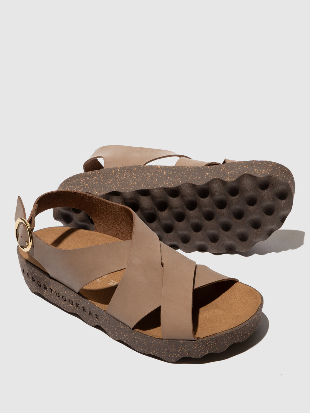 Buckle Sandals CUSK SAND - ASPORTUGUESAS