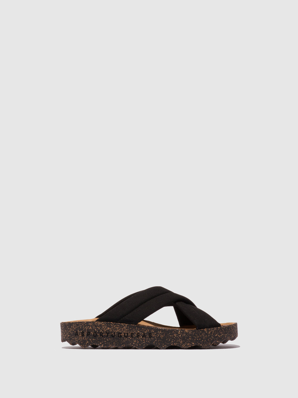Criss-cross Sandals CURR BLACK - ASPORTUGUESAS
