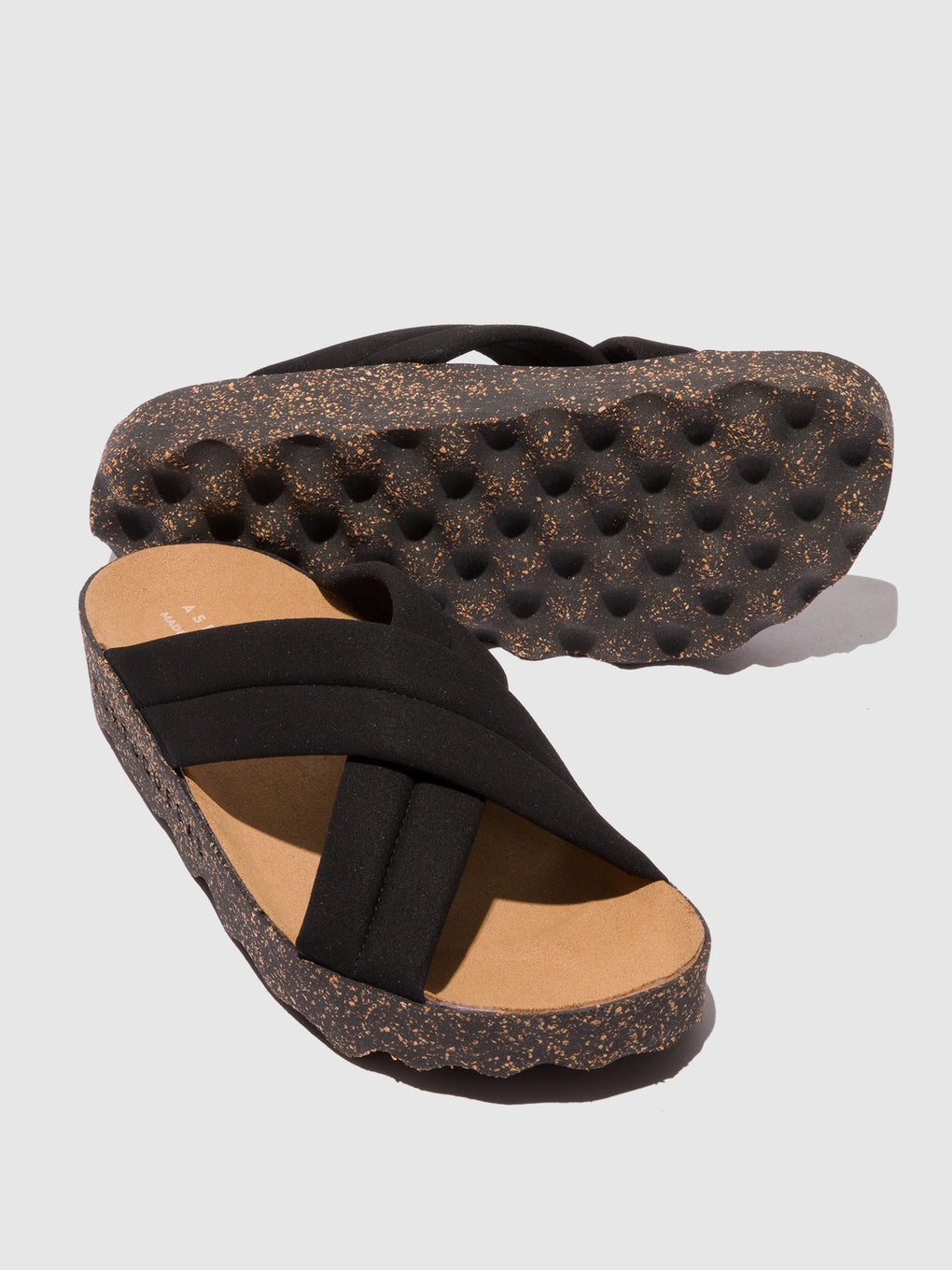 Criss-cross Sandals CURR BLACK - ASPORTUGUESAS