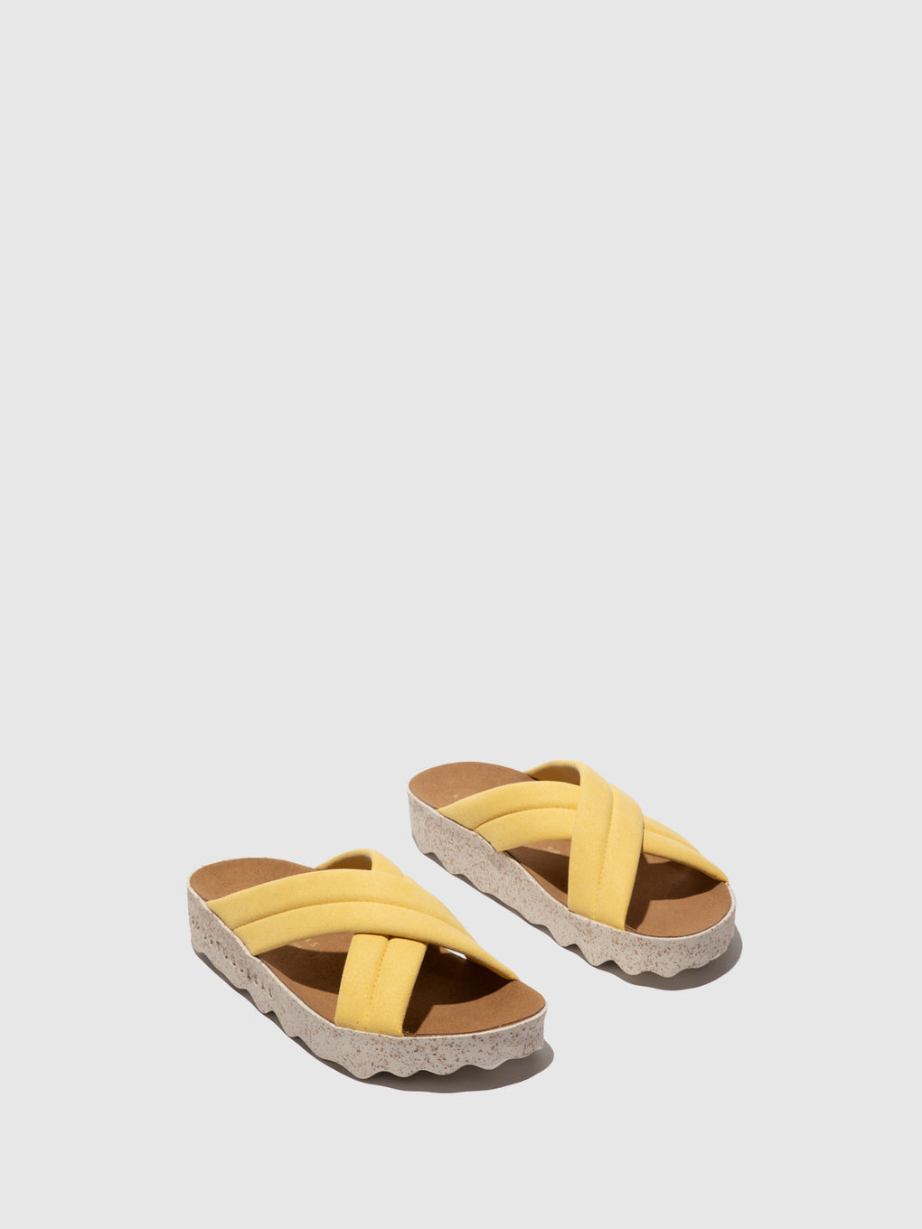 Criss-cross Sandals CURR LIGHT YELLOW - ASPORTUGUESAS