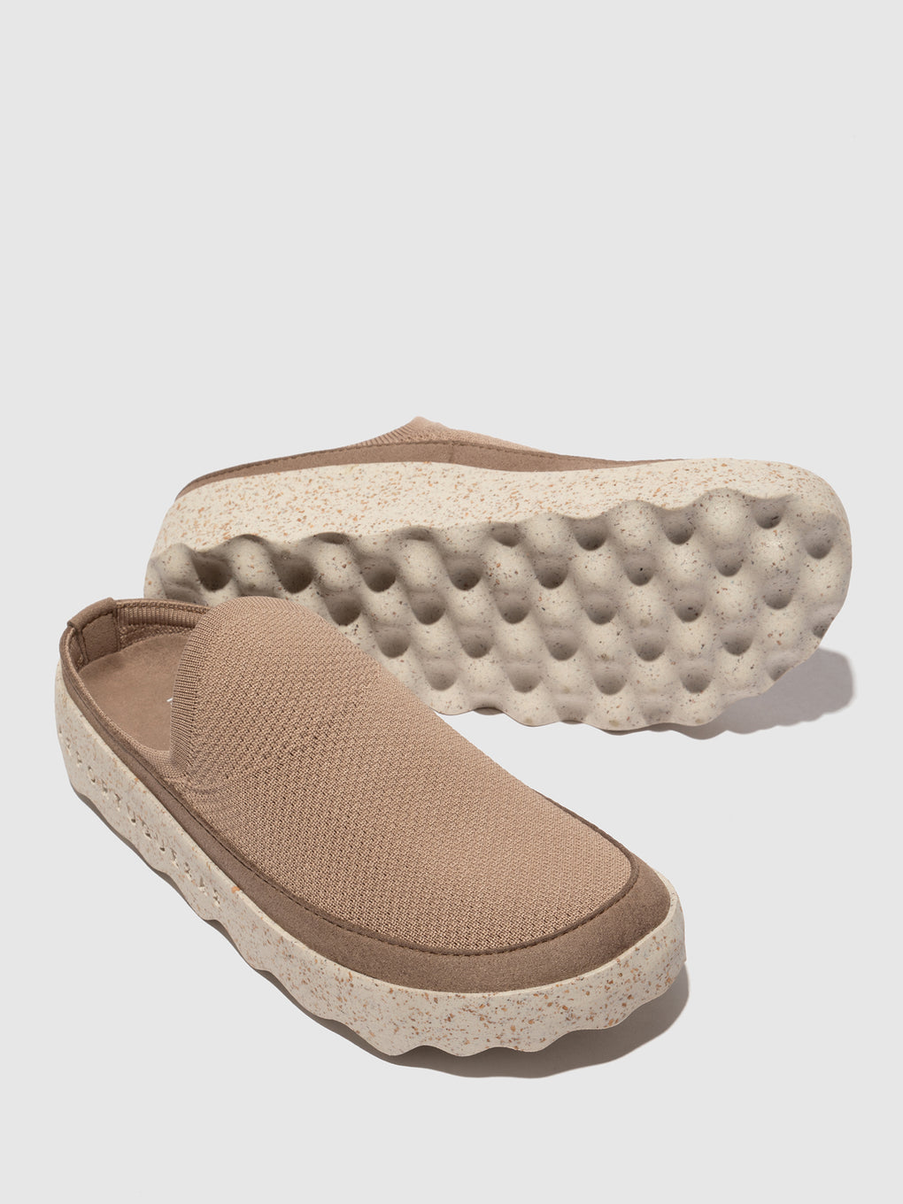 Elasticated Mules COVE TAUPE