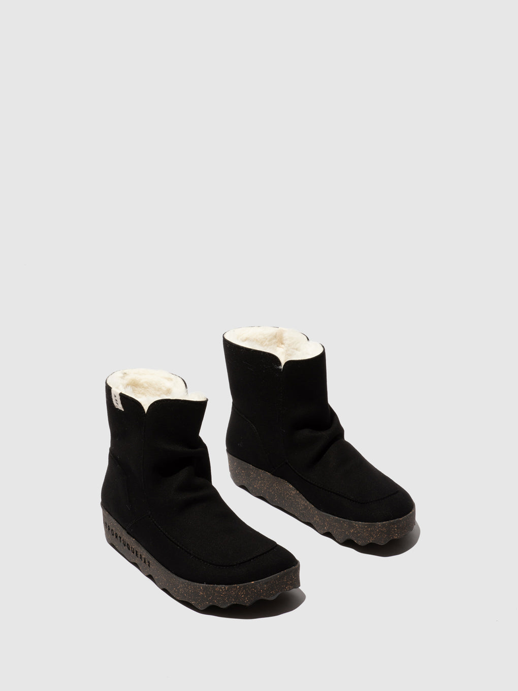 Round Toe Boots CUFF BLACK