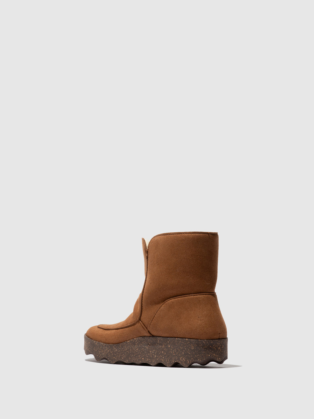 Round Toe Boots CUFF COGNAC