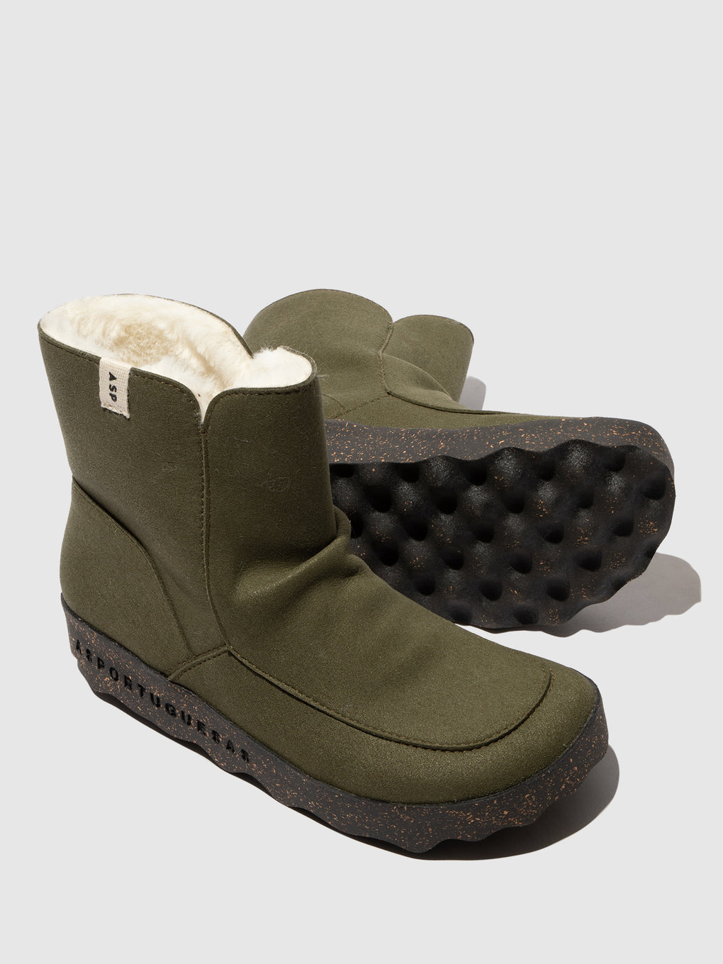 Round Toe Boots CUFF DEEP GREEN
