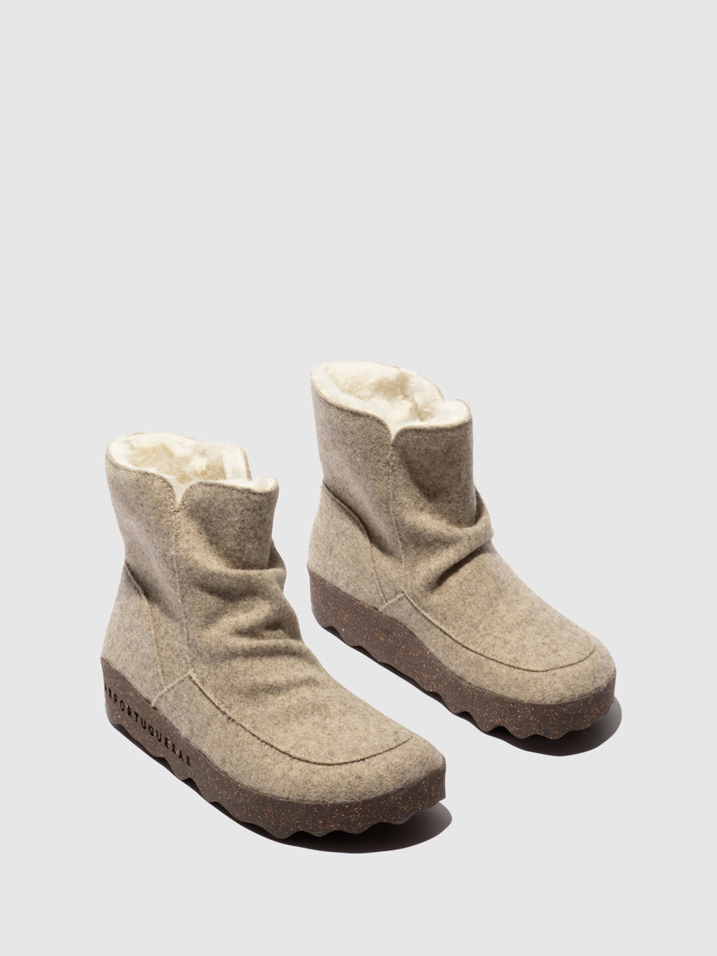 Round Toe Boots CUFF NATURAL