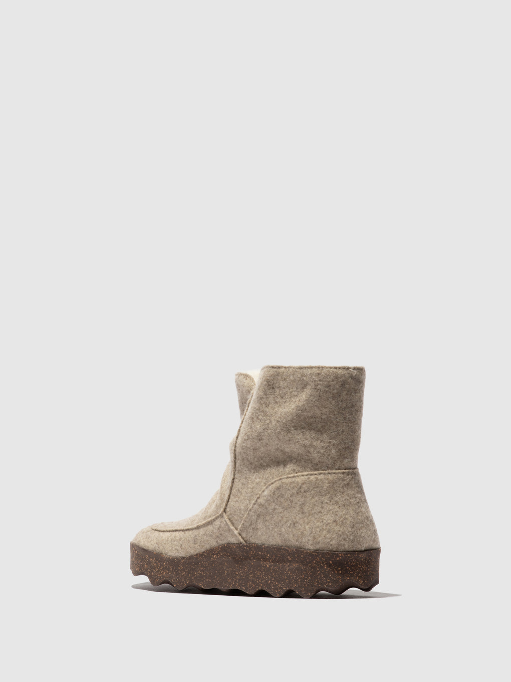 Round Toe Boots CUFF NATURAL