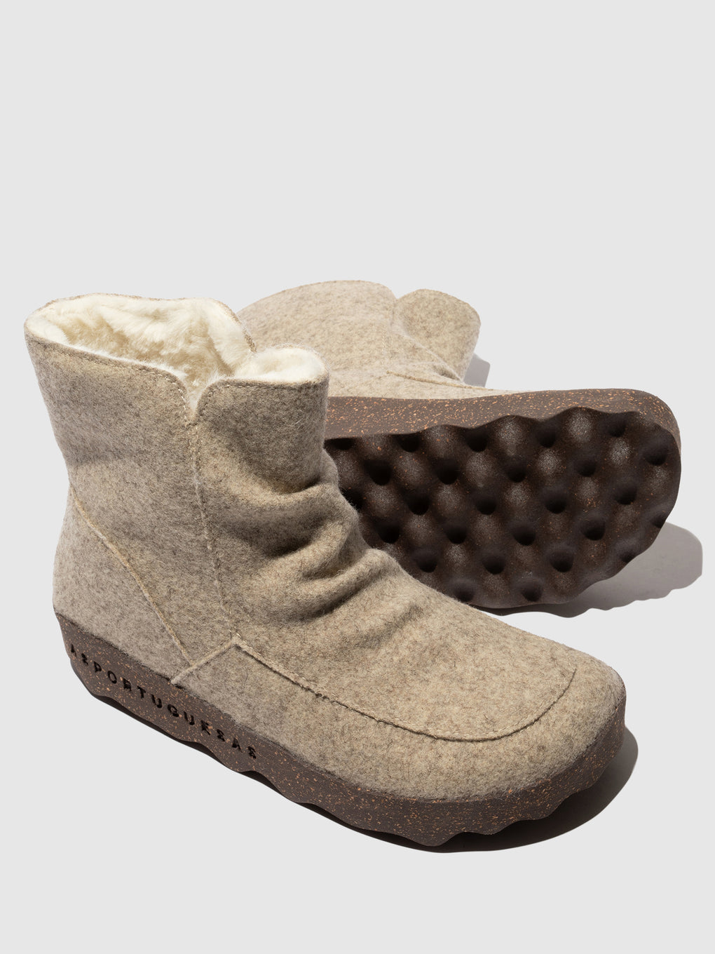 Round Toe Boots CUFF NATURAL