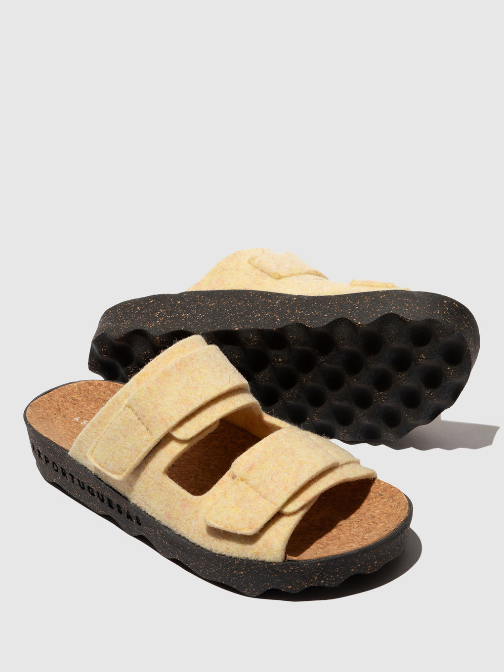 Velcro Sandals CLEEK LIGHT YELLOW - ASPORTUGUESAS