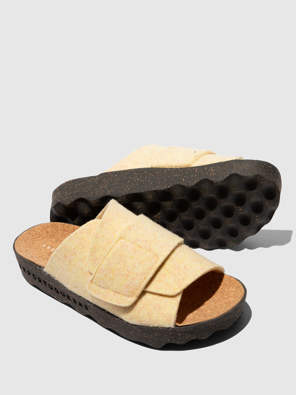 Velcro Sandals CLAVI LIGHT YELLOW