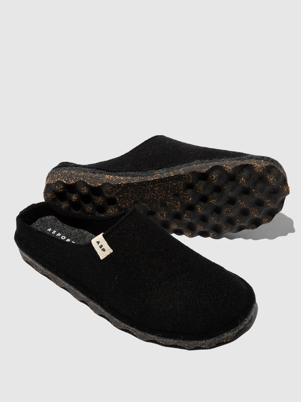 Slip-on Mules NATURA BLACK - ASPORTUGUESAS