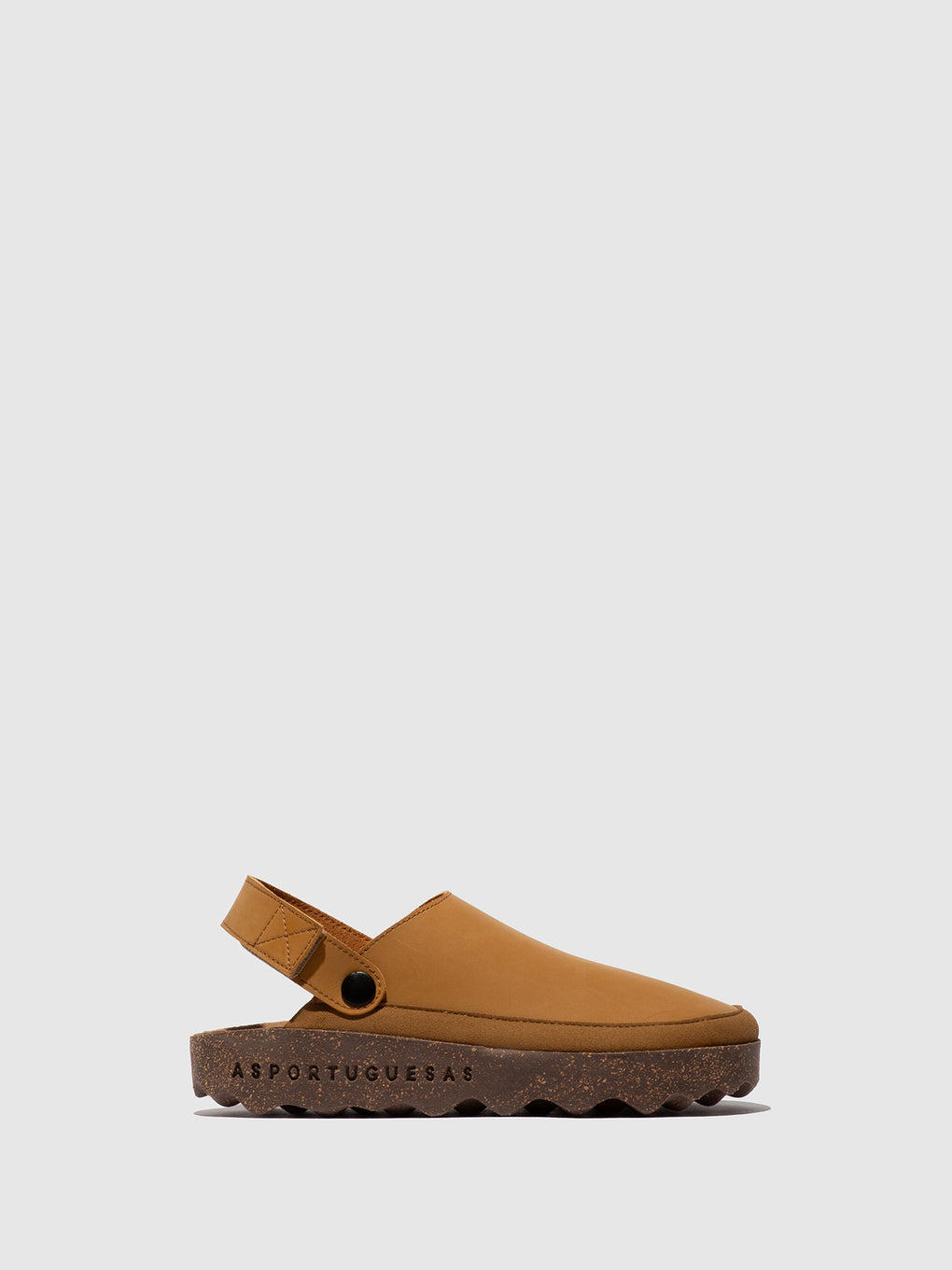 Round Toe Mules CHUCK CAMEL - ASPORTUGUESAS