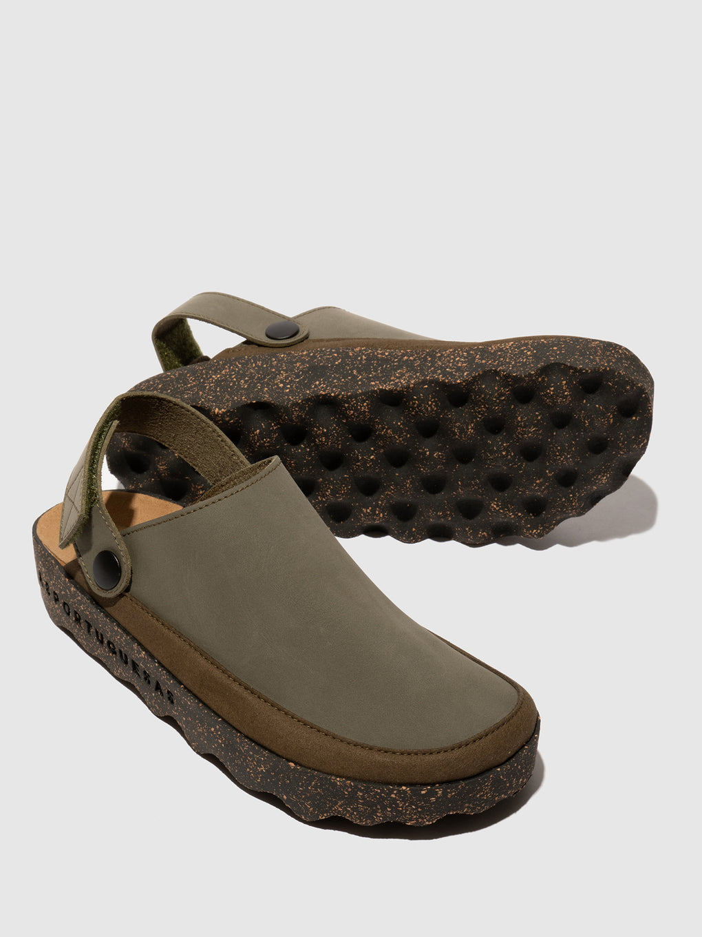 Round Toe Mules CHUCK CAMEL - ASPORTUGUESAS