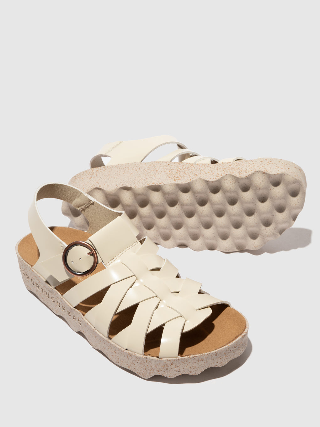 Buckle Sandals CISCO WHITE - ASPORTUGUESAS