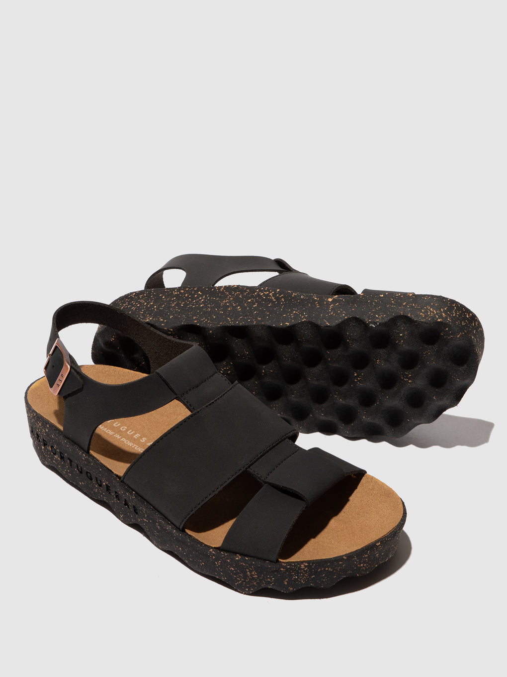 Buckle Sandals CALLA BLACK - ASPORTUGUESAS
