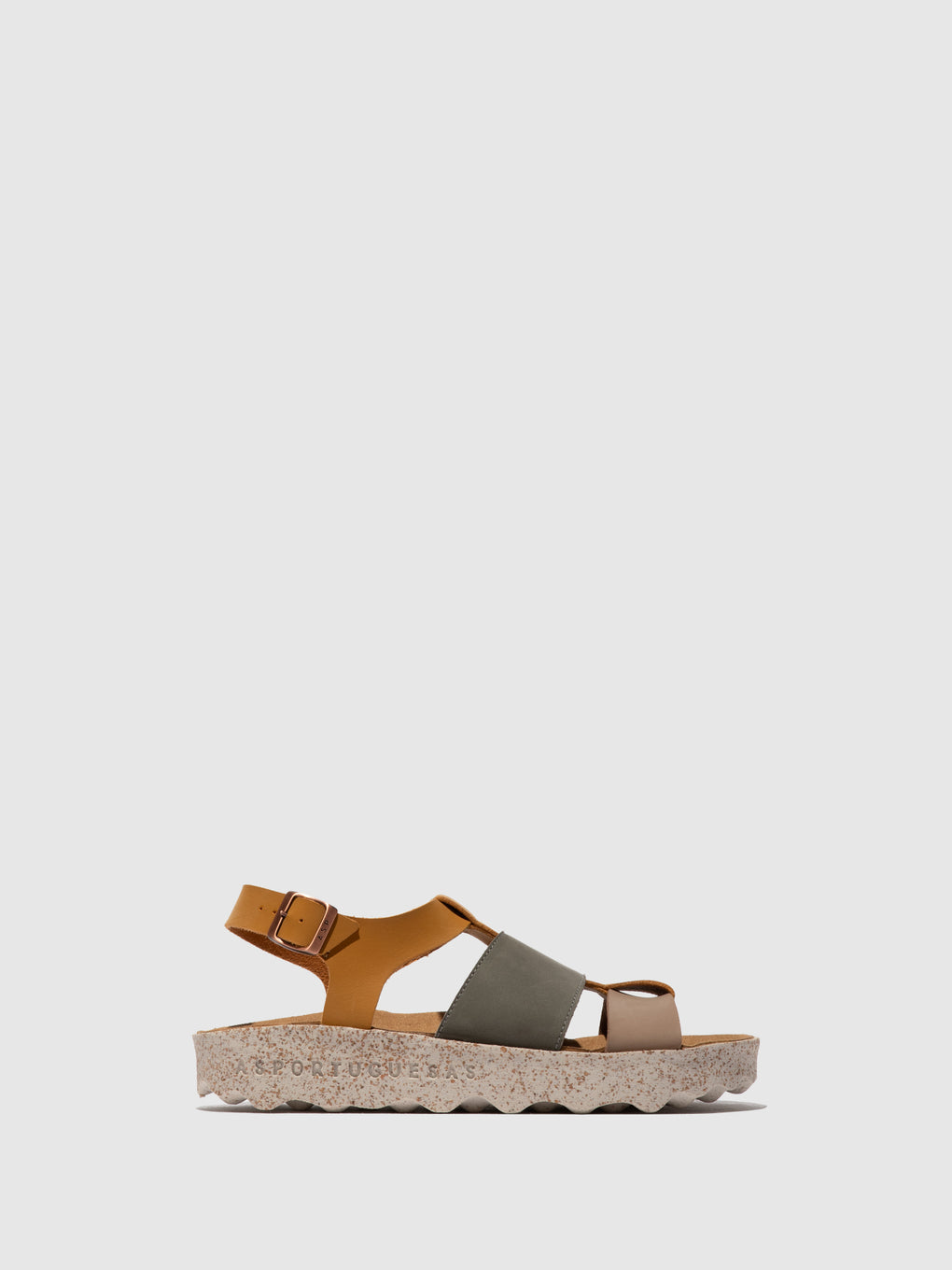 Buckle Sandals CALLA MULTI CAMEL - ASPORTUGUESAS