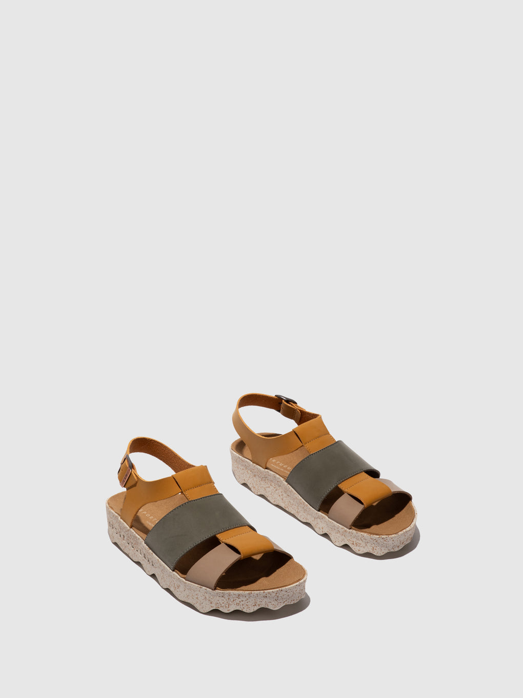 Buckle Sandals CALLA MULTI CAMEL - ASPORTUGUESAS