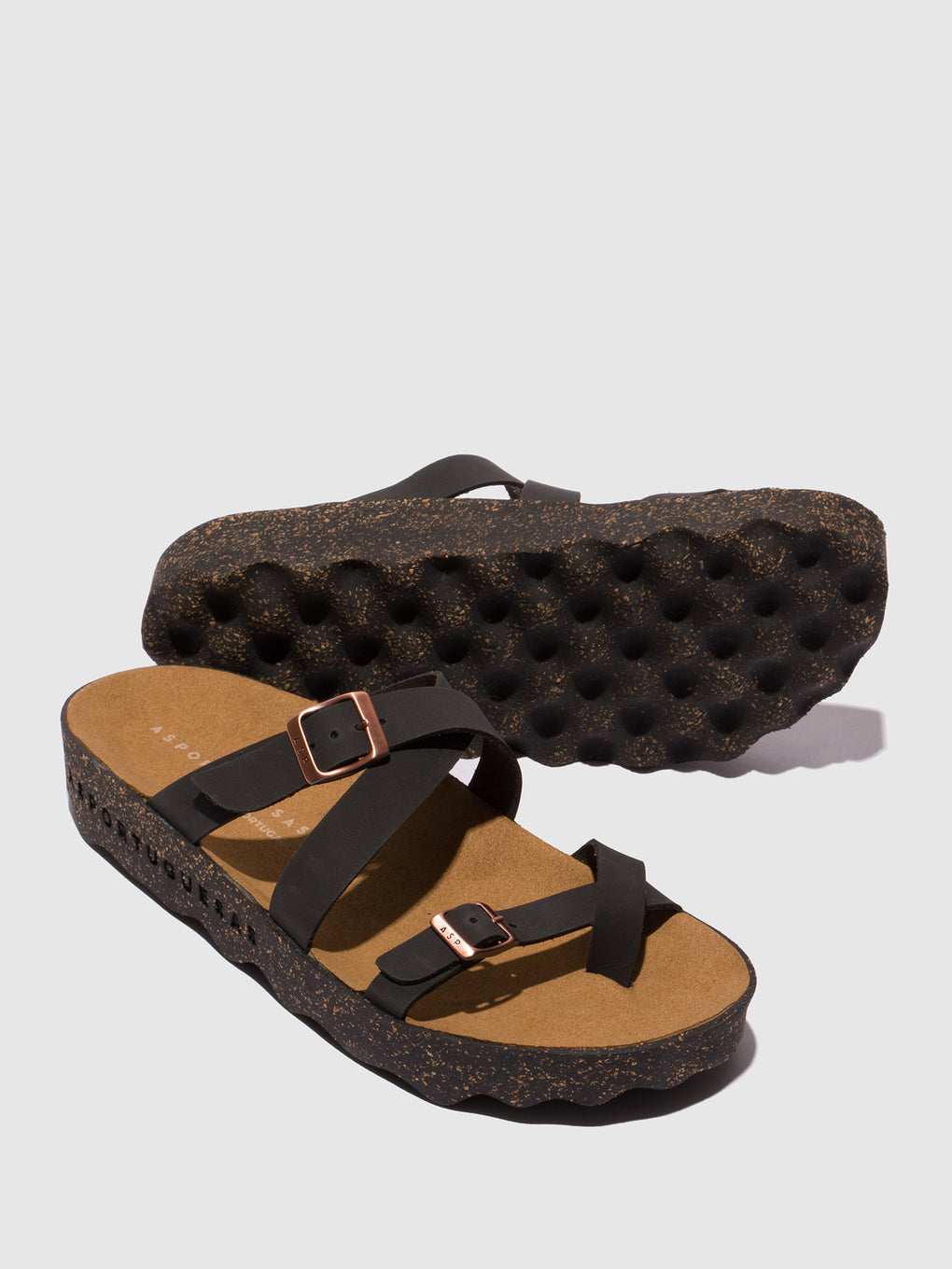 Buckle Sandals CAPRI BLACK