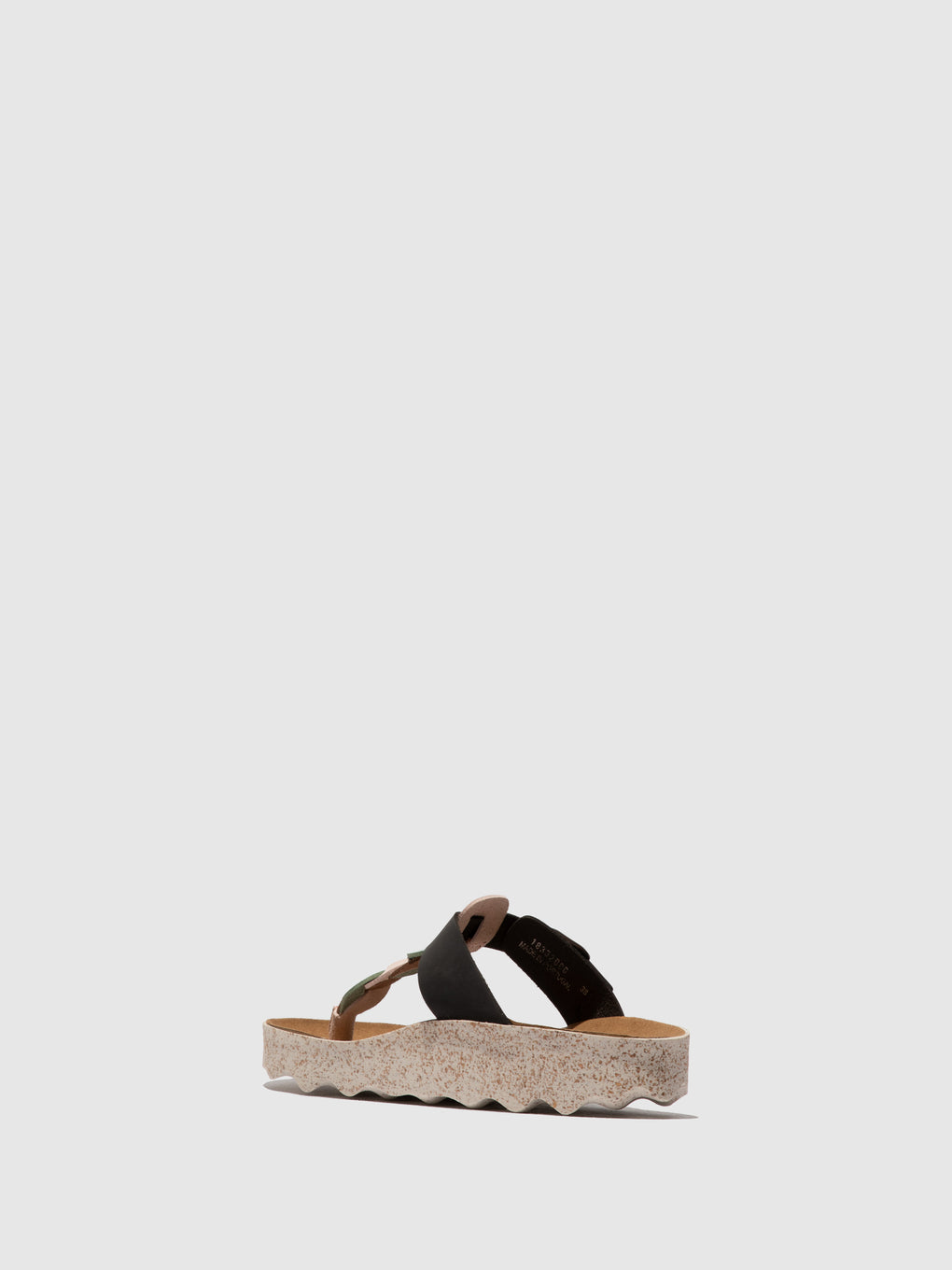 Buckle Sandals CARDI MULTI BLACK - ASPORTUGUESAS