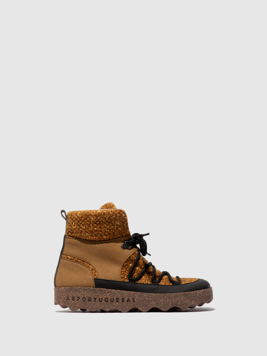 Lace-up Ankle Boots CIRRI MUSTARD - ASPORTUGUESAS