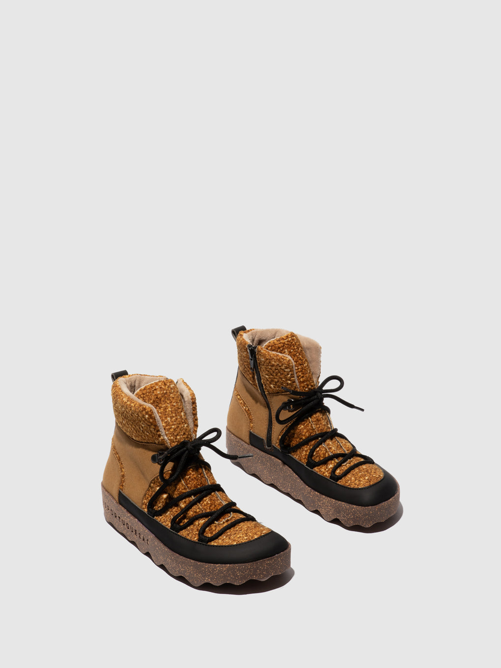 Lace-up Ankle Boots CIRRI MUSTARD - ASPORTUGUESAS