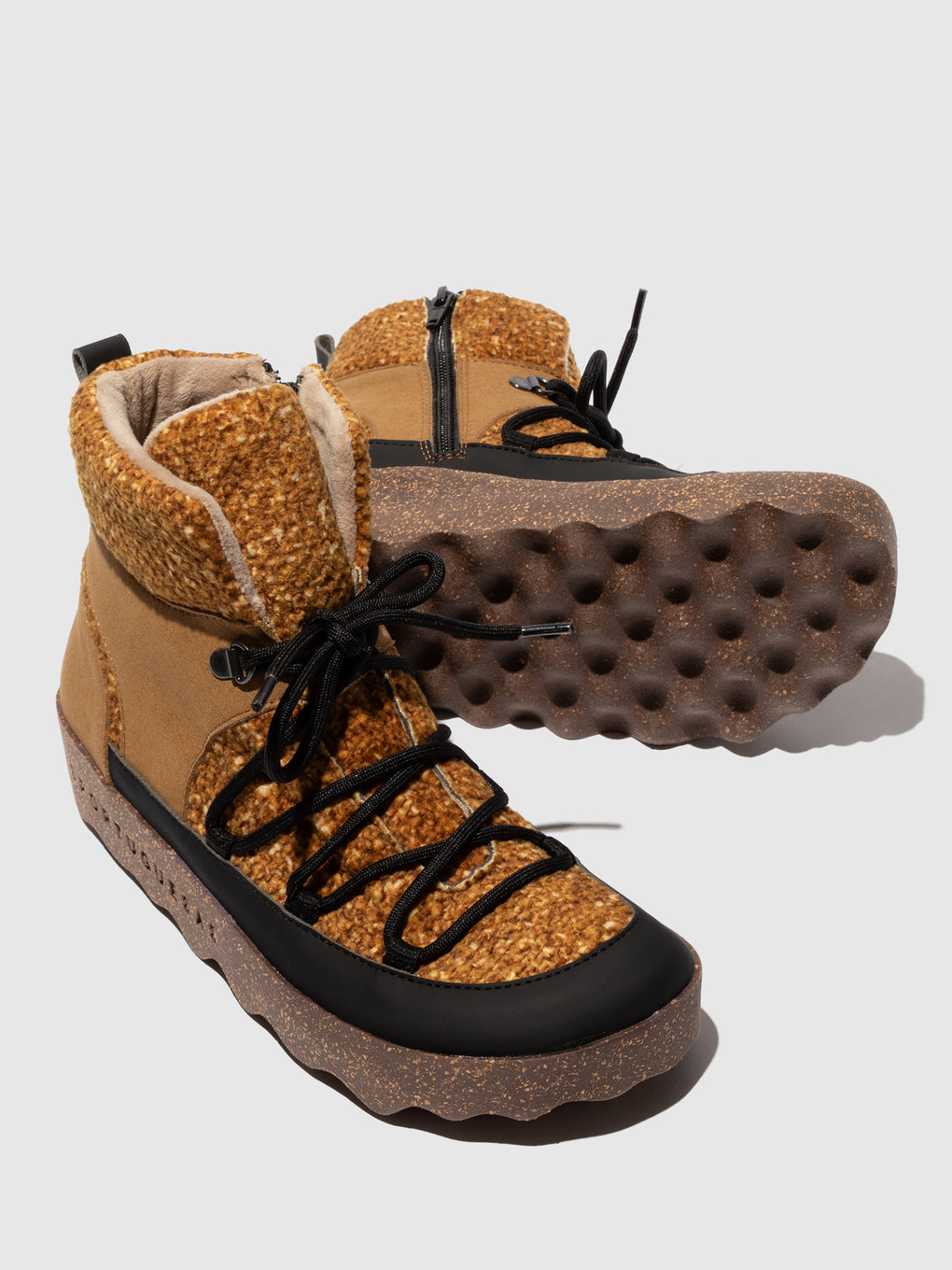 Lace-up Ankle Boots CIRRI MUSTARD - ASPORTUGUESAS