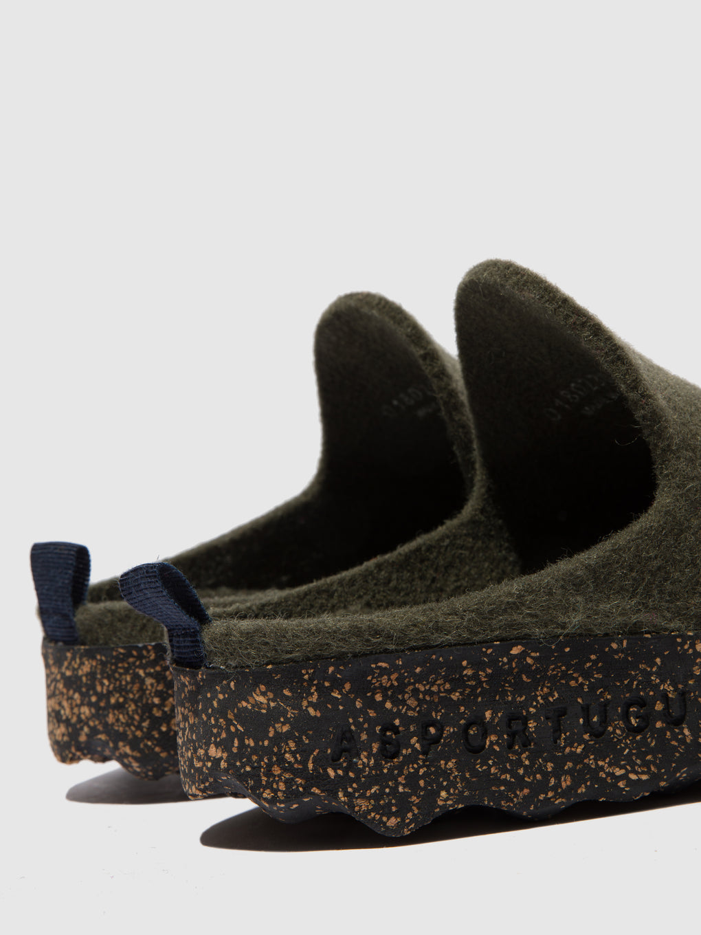 Round Toe Mules COME MILITARY GREEN