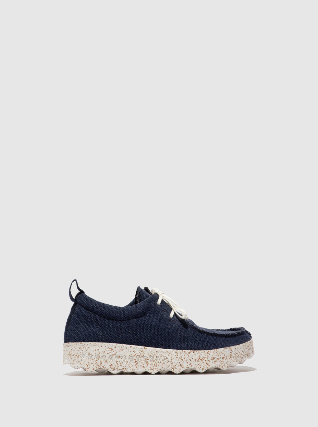 Lace-up Trainers CHAT Navy Recycled Linen