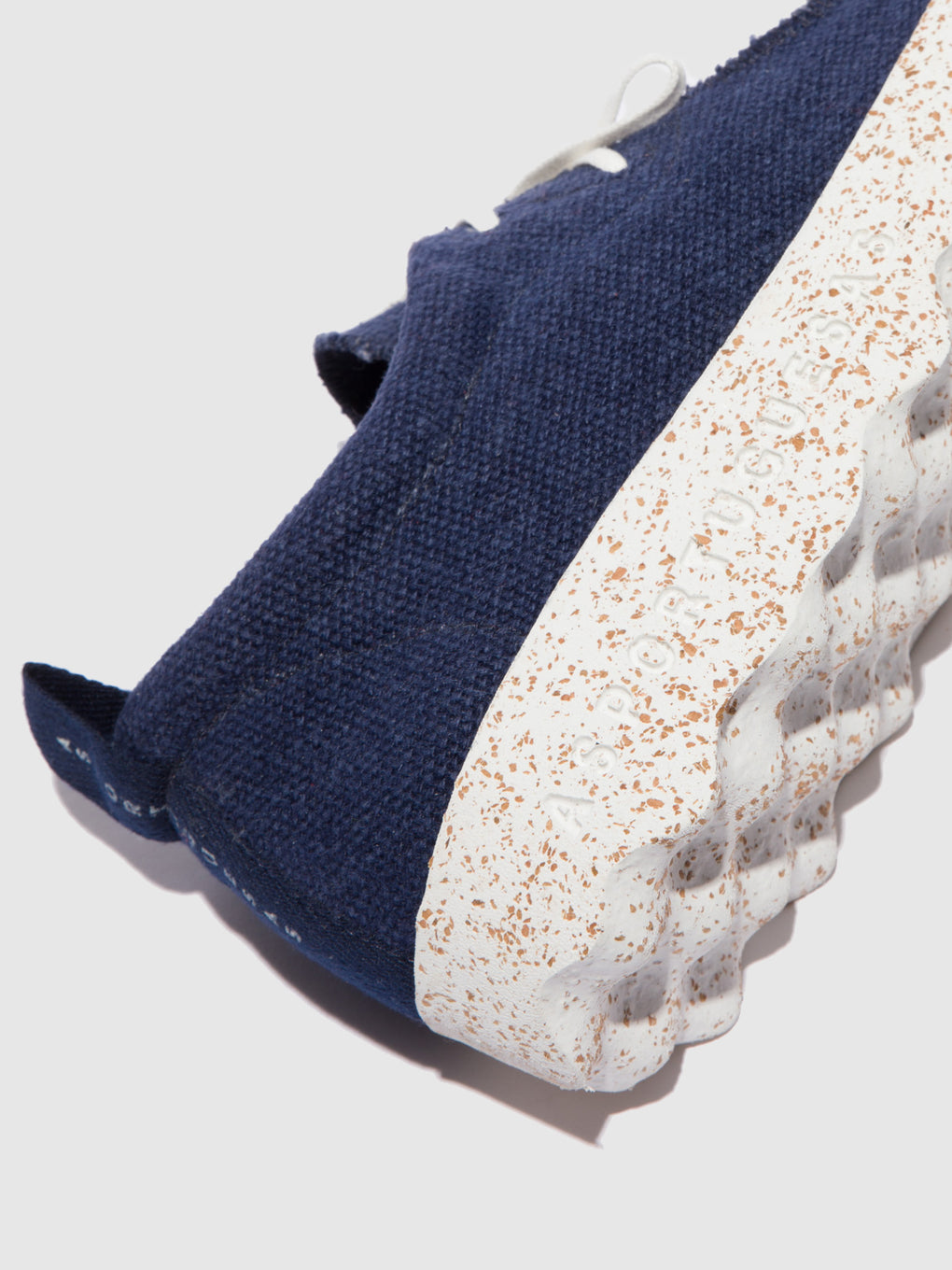 Lace-up Trainers CHAT Navy Recycled Linen