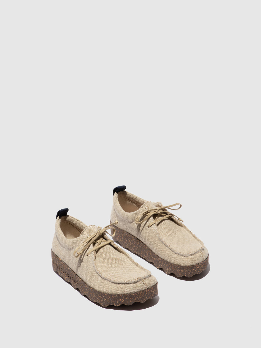 Lace-up Trainers CHAT Natural Recycled Linen