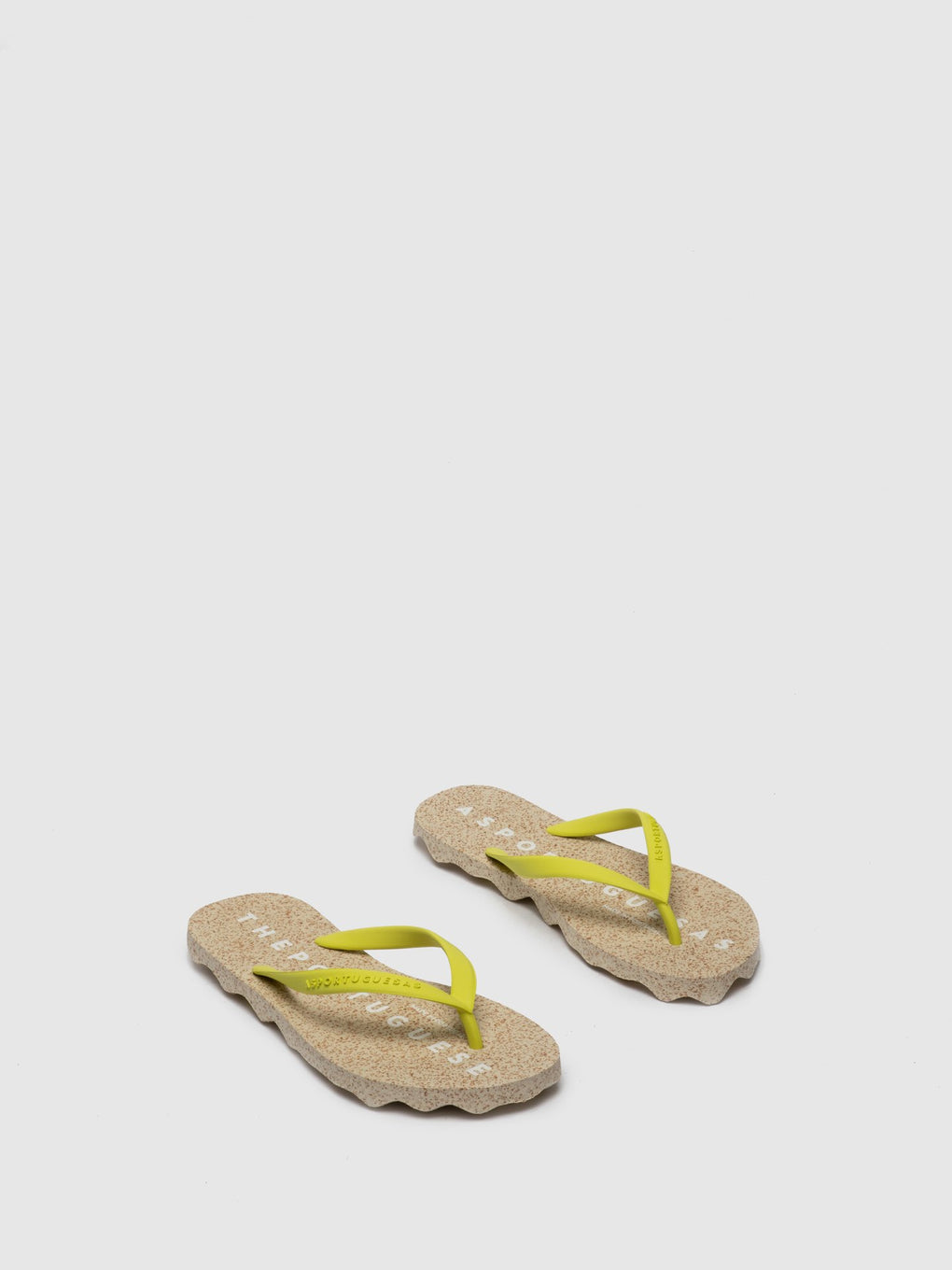 Beach Flip-Flops BASE Yellow Rubber Strap