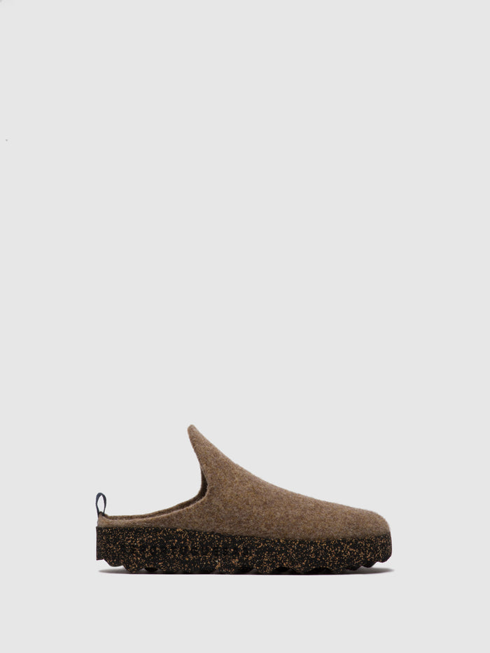 asportuguesas Round Toe Mules COME Taupe