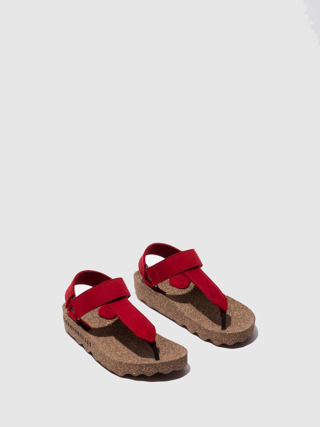 Thong Sandals FIZZ Red Suede