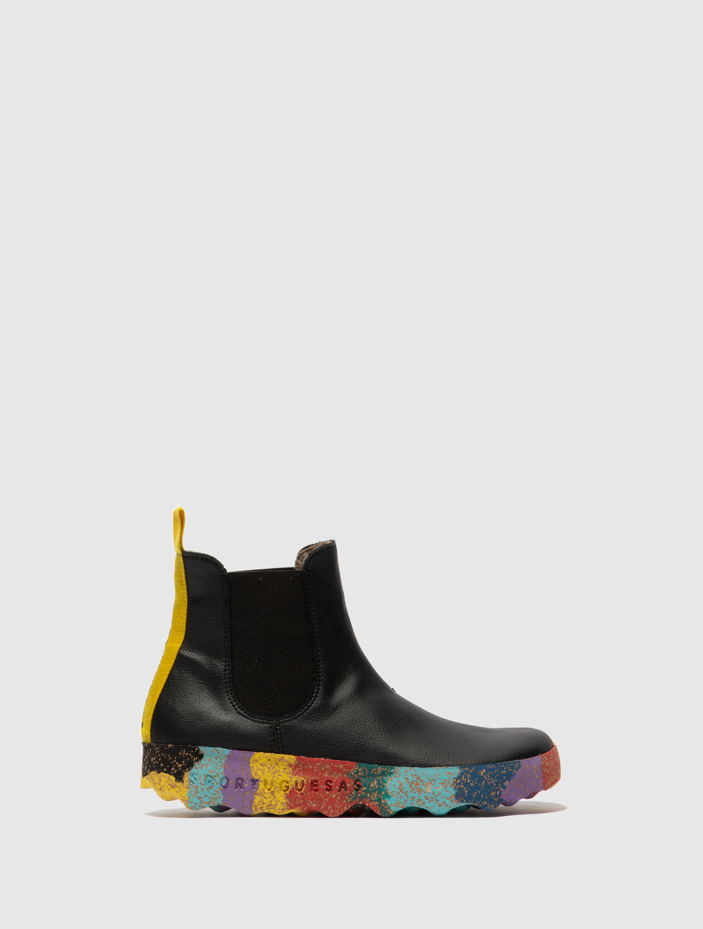Chelsea Ankle Boots CAIA BLACK YELLOW